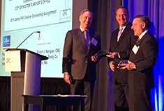 Nahigian and Cleary receive the James Felt Creative Counseling Award from The Counselors of Real Estate
