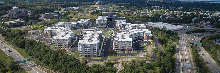 Callahan Construction Managers completes 492-unit Elevation Apartments at Crown Colony - 492-unit project owned by the John Flatley Co.