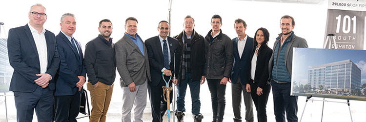 Shawmut Design and Construction, Leggat McCall Properties and DLJ Real Estate Capital Partners break ground at Boynton Yards