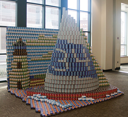 Canstruction RI sculptures yield 29,514 pounds of food