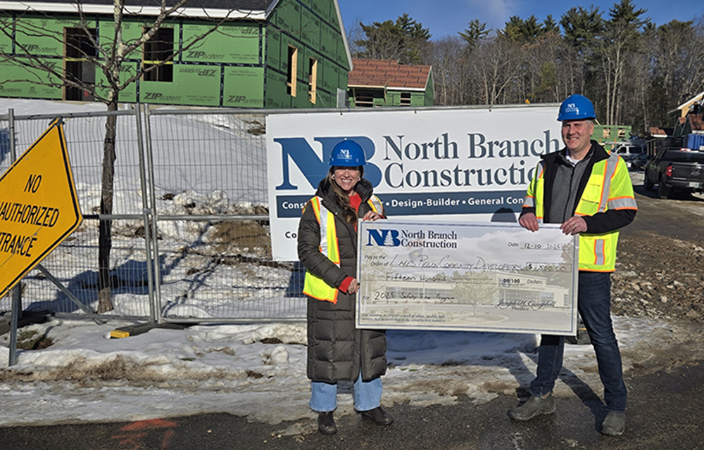 North Branch Construction donates annual Safety Fine Program proceeds to Scouting America NH and Lakes Region Community Developers