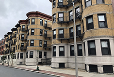 Abbot Building Restoration performs masonry repair on row of Boston apartment buildings