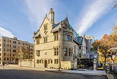 B.U.’s Dahod Family Alumni Center opens as Tudor Revival-style “Castle” gets historic restoration/renovation