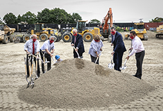 Table Talk Pies and Chacharone Properties hold groundbreaking