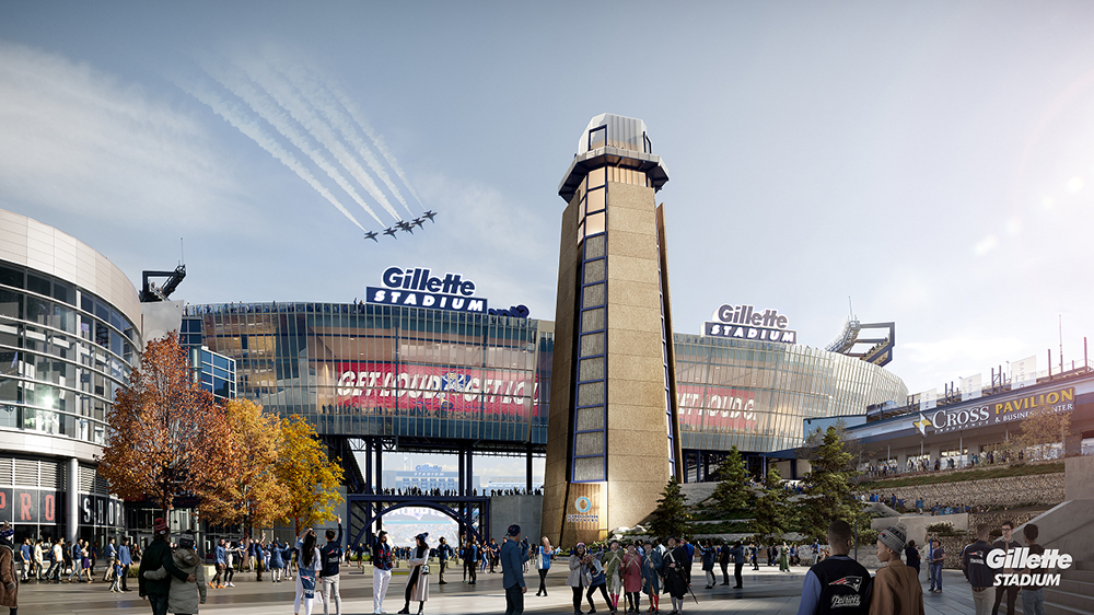 Buy Blue Skies Over Gillette Stadium New England Patriots Photo