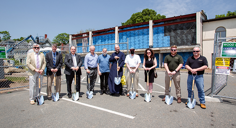 Acella Construction breaks ground on renovation project  at Dormition of the Virgin Mary Greek Orthodox Church  in Somerville, MA