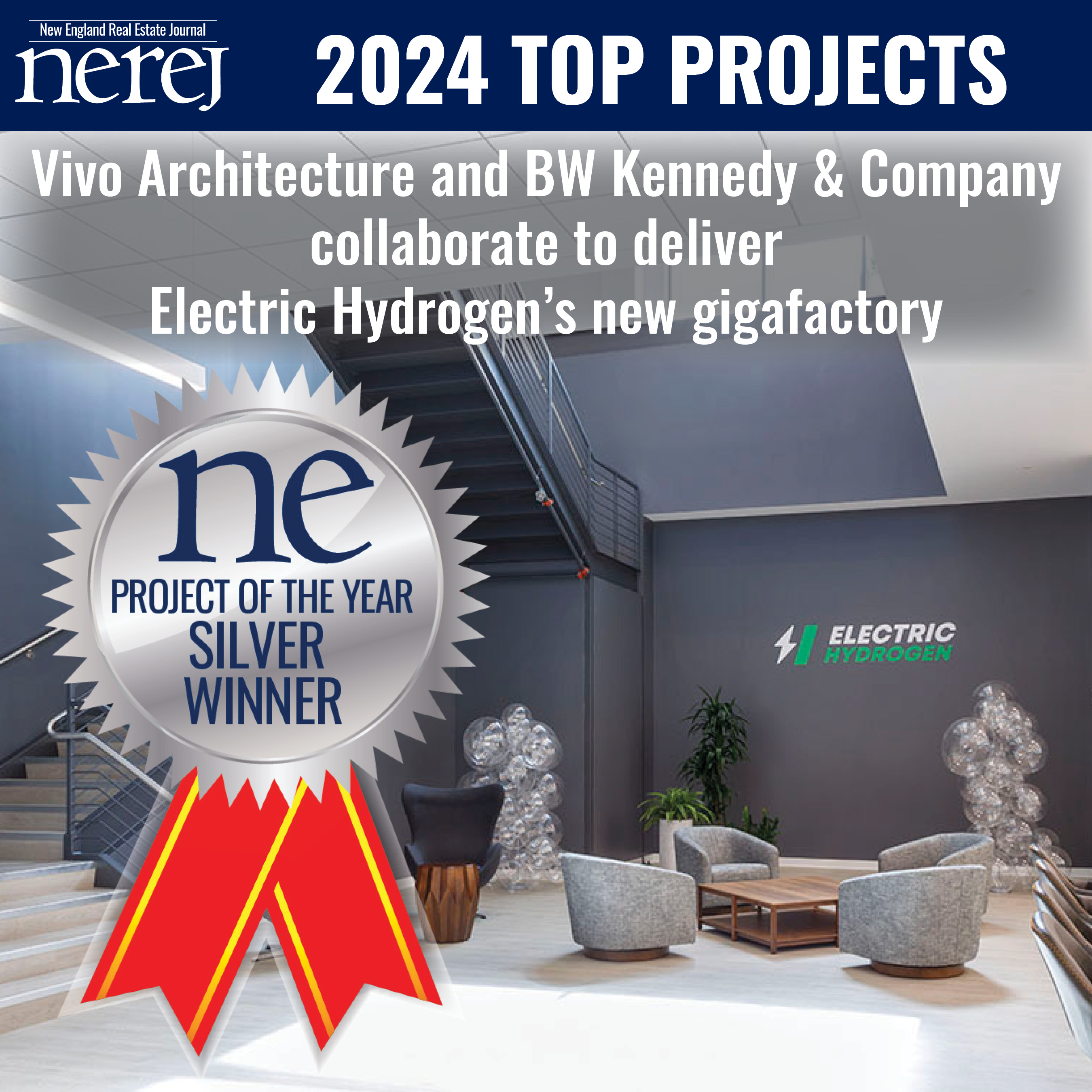 Celebrating Success: Electric Hydrogen Recognized as Runner-Up for Project of the Year