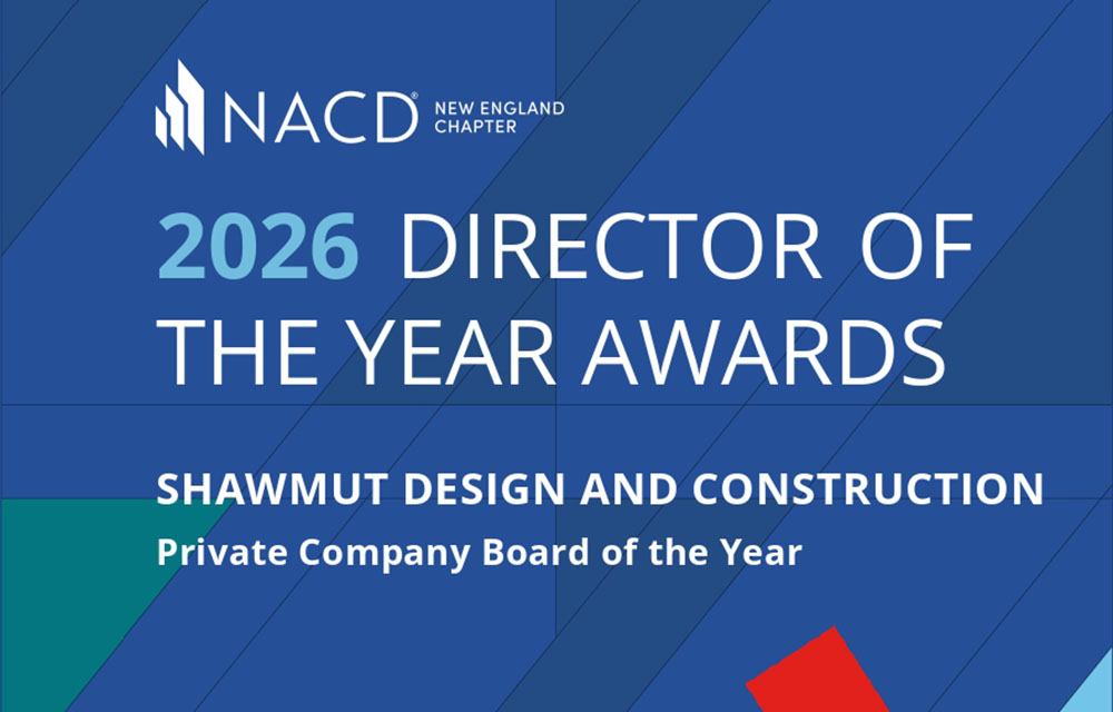 NACD New England honors PTC, Shawmut Design and Construction as 2026’s public and private “Boards of the Year”