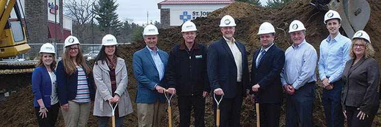 Franklin Savings Bank breaks ground on 2,161 s/f new location: Project team includes TFMoran and Sullivan Construction