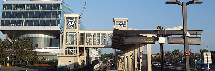 Sanborn Head celebrates Boston Landing commuter rail station