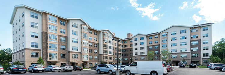 Cutler completes the new 156,378 s/f, 7-story Willard Sq. independent living apartments at Linden Ponds for Erickson Living