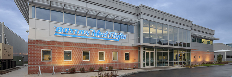 Columbia Construction builds 54,000 s/f headquarters for Boston MedFlight - LEED Silver certification is expected