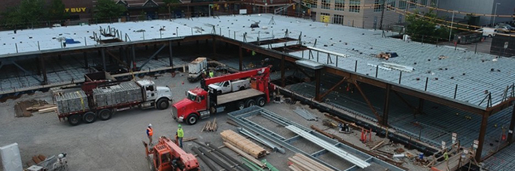 Tocci Building completes topping off of Kendall East for Urban Spaces - a two-building, mixed-use development