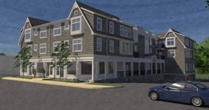 Rendering of Cross Street development - New Canaan, CT