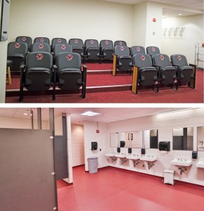 classroom renovations at Fulton Hall and men’s restrooms at Conte Forum at Boston College - Chestnut Hill, MA