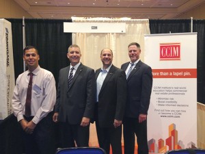 Shown (from left) are: Michael Guidicelli CCIM, Bryan Atherton CCIM, Wayne D’Amico CCIM  and Steve Patten CCIM