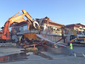 Demolition of former Weylu’s restaurant, Route 1 - Saugus, MA