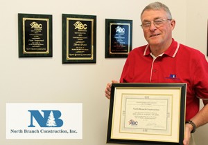 Safety director Don Carter accepted North Branch Construction’s awards