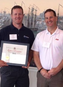 Shown are Pete Duda, safety manager at Commodore, and Chris Ziegler, director of safety at AGCMA.