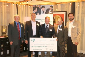 Shown (from left) are: Garry Holmes, R.W. Holmes Realty; Bob Keeley, Diversified Project Management; Leeds Mitchell, MG Commercial; Geoffrey Kasselman, Newmark Grubb Knight Frank and Don Mancini, Kelleher & Sadowsky.