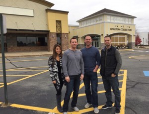 Shown (from left) are: The owners of Fit Factory, Tracey Gadles, Ryan Gadles, Matt Genes and Dennis Bairos outside Kingston Collection.