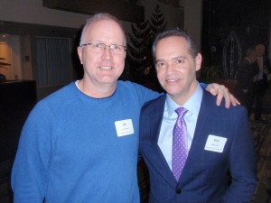 Shown (from left) are: Jim Morrison of The Warren Group with Rick Lipof of Lipof Real Estate Services.