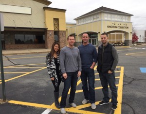 Shown (from left) are: The owners of Fit Factory, Tracey Gadles, Ryan Gadles, Matt Genes and Dennis Bairos outside Kingston Collection.