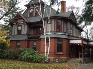 Victorian house in West Newton, Mass.: Abbot was contracted to cut and point all of the brick, seal around the perimeter of the windows, and perform masonry work on the foundation.