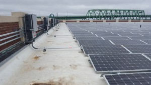 Solar energy system at Mass. General Hospital facility - Charlestown, MA