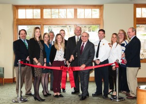 Shown (from left) are: Chris Rodgers, CHR; Christeen Restante, Village Green; Robin Roberts-Pratt, Beatrice H. Wood School; Peter Poras, CHR Investments; Erika Jacques; Kate Campbell, Jackson Elementary School; David Raiche; Ed Zuker, CHR; Justin Alexander, Plainville Fire chief; Lauren Zuker Siff, CHR; Jennifer Thompson, Plainville town administrator; and George McHugh, CHR.