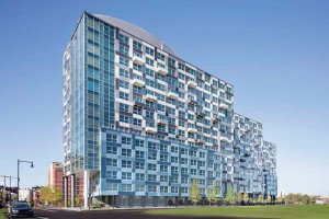ZINC, a 15-story, 531,900 s/f luxury apartment building featuring 392 residential units and 351 parking spaces in Cambridge, Massachusetts