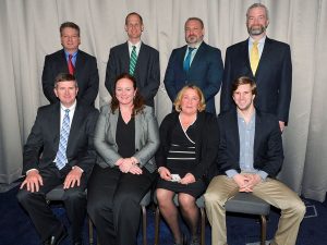 Shown (from left) are: Back row: Ross Vivori, city of North Adams; Andrew Reed, Borrego Solar Systems; Fran Hoey, Tighe & Bond; and Brendan Neagle, Borrego Solar Systems. Front row) David Pinsky, Tighe & Bond; Briony Angus, Tighe & Bond; Michele Vivori, city of North Adams; and Keith Akers, Syncarpha Capital.