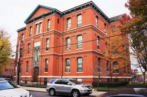 Lyman School Apartments at 30 Gove Street in East Boston, Mass