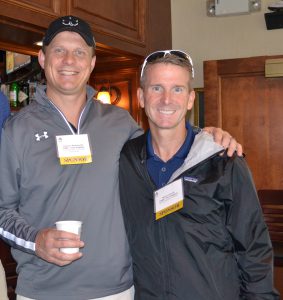 Shown are the BOMA Boston Golf Committee co-chairs: Clayton Wentworth & Shawn Carroll of CBRE | New England.