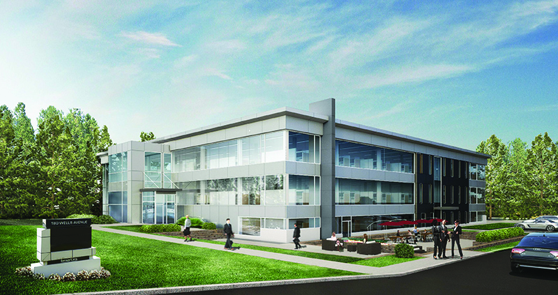 Integrated Builders renovates Intrum’s 180 Wells Ave. façade