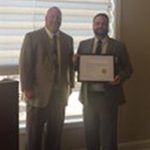 IREM-Conn. chapter president, Jason Falcetta installed Adam Romeo, ARMÂ® Landings Real Estate Group as a new member