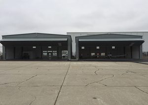 Aircraft hangars at Quonset Airport