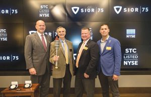 At the NYSE - Shown (from left) are: Mark Duclos, SIOR; Frank Hird, SIOR;  Jeff Ryer, CCIM, SIOR; and Michael Guidicelli, SIOR
