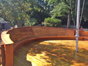 Nautical themed deck at Shady Hill School - Cambridge, MA