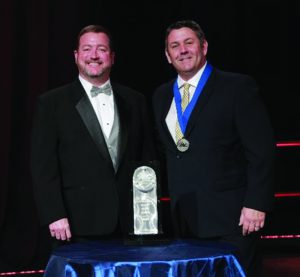 Shown are ABC national chair Chuck Goodrich, president of Gaylor Electric Inc. and Tim Leblanc, safety director of Callahan Construction Managers.